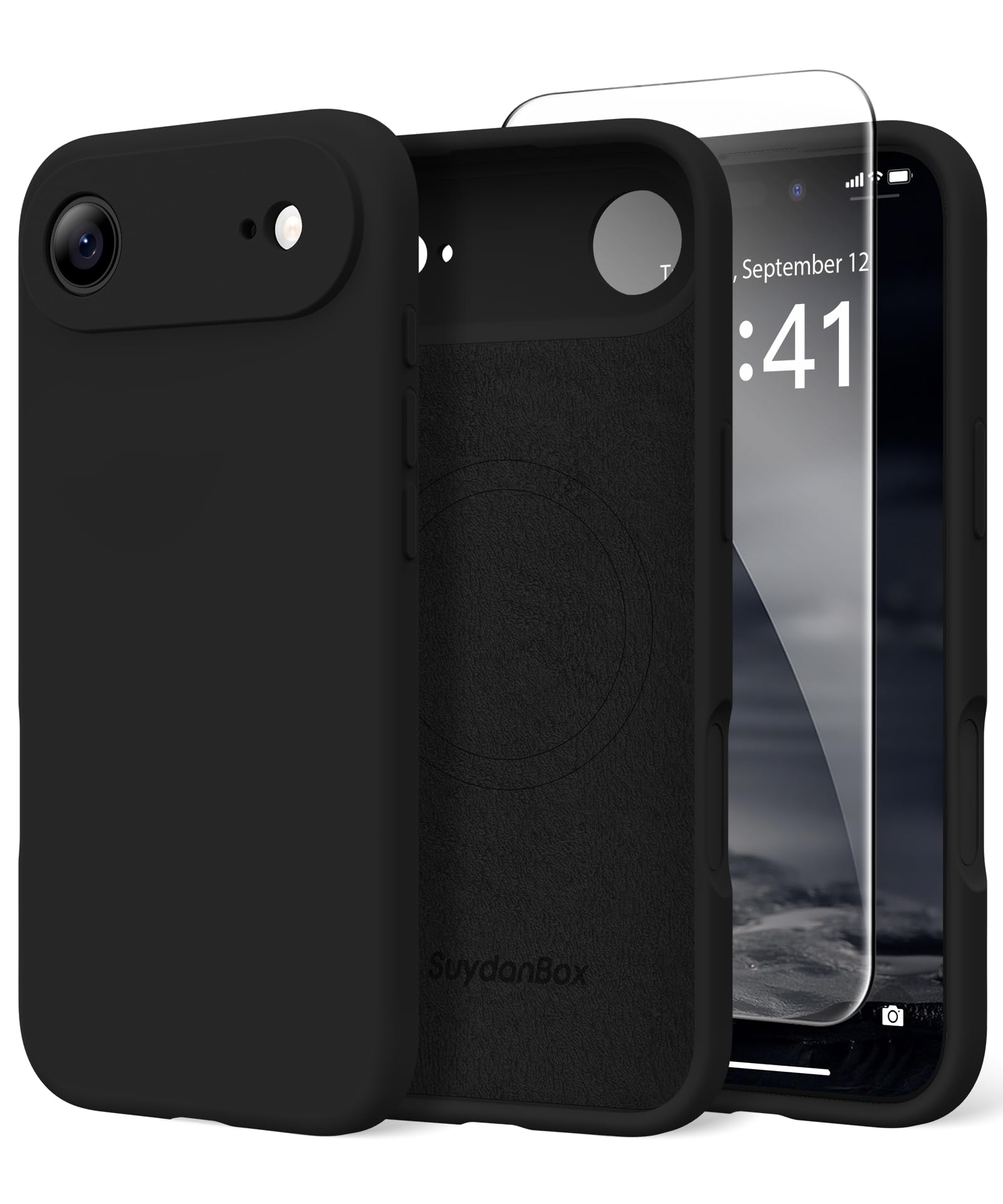 Magnetic for iPhone Air Case Silicone Black