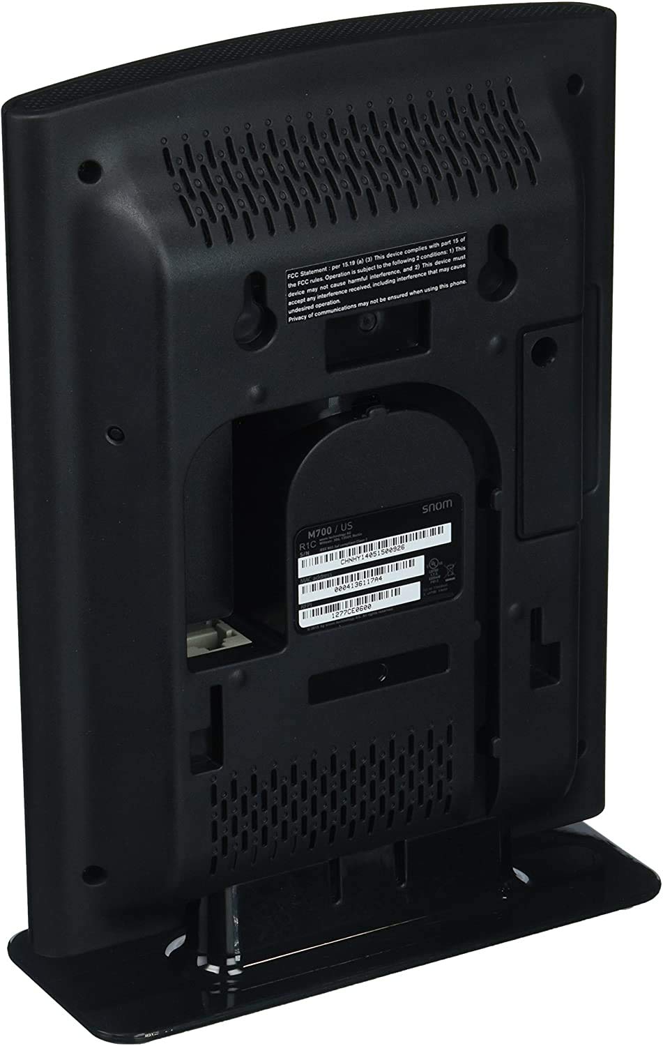 SNOM M700 IP-DECT Stazione Base Multicella (Fino a 254 Stazioni Base, fino a 1000 Ricevitori, Fino a 8 Chiamate Parallele per Stazione Base, PoE), Nero, 00003928