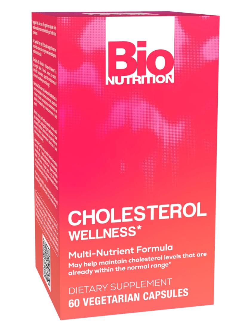 Bio Nutrition Chlolesterol Wellness 60 Vegetarian Capsules | Natural Formula | High in Nutrients