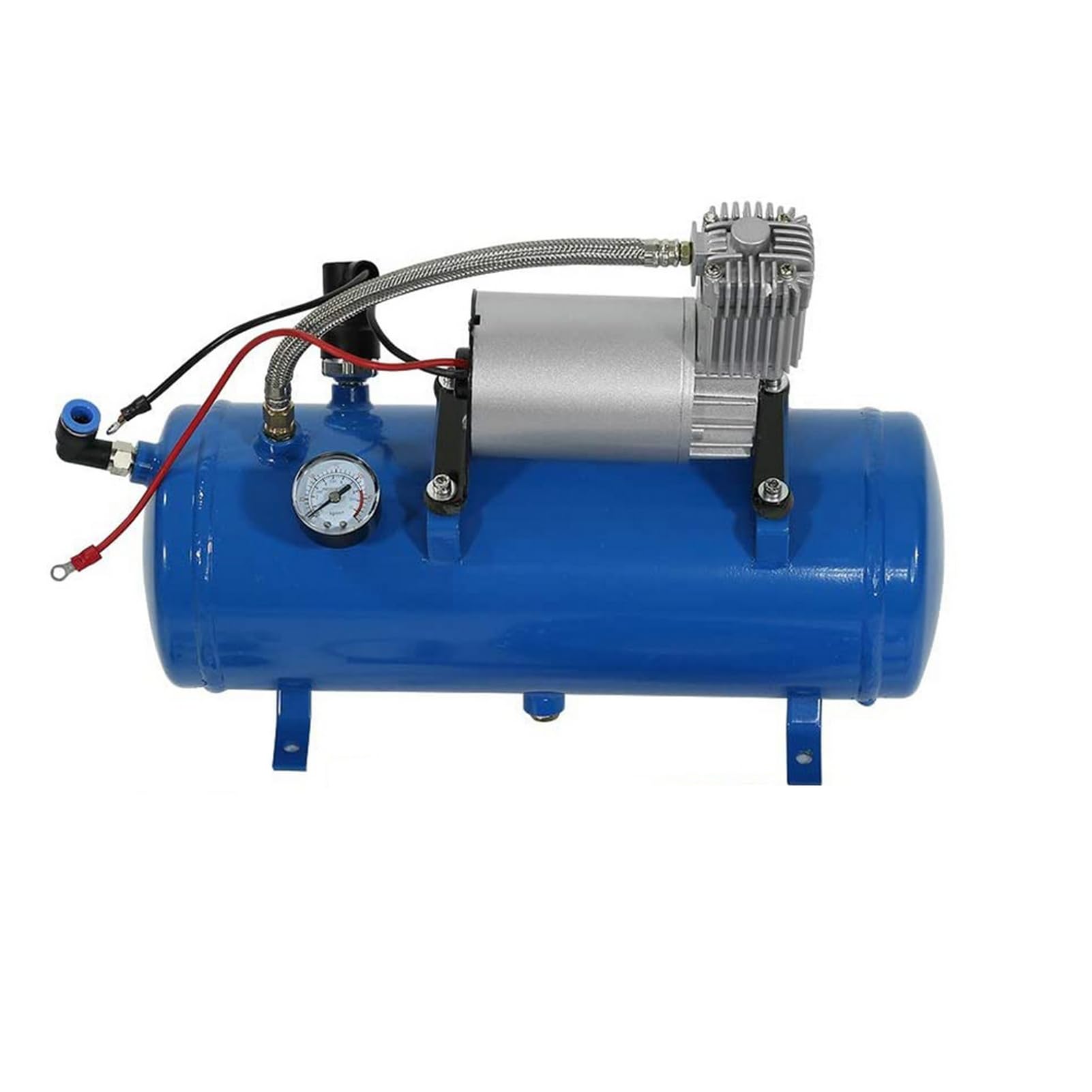 Haofy Sprężarka Powietrza 150 Psi, Pompa do Pompowania Opon 12 V z Wbudowanym Zabezpieczeniem Temperaturowym i Zbiornikiem o Pojemności 6 Litrów, do Opon Pojazdów Ciężarowych RV