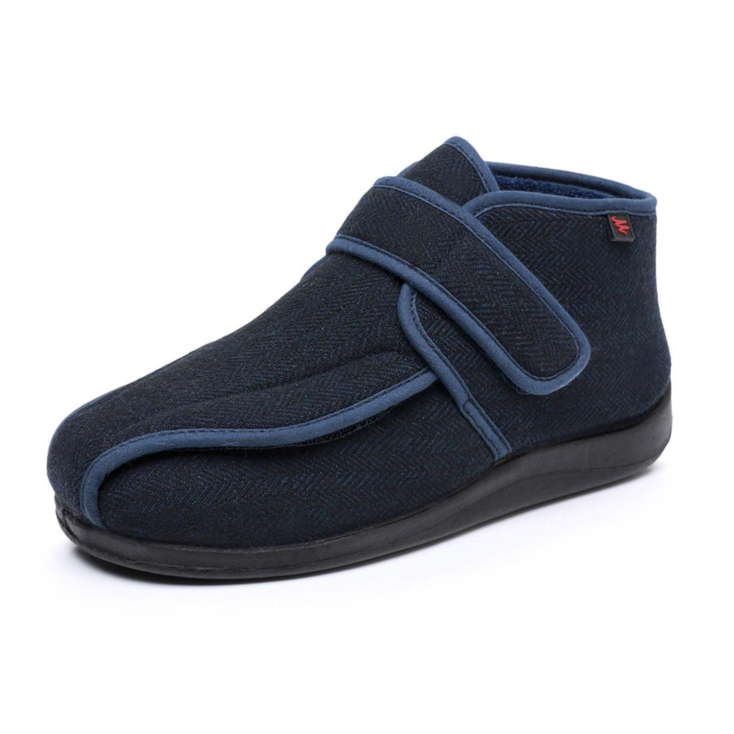 Zapatos Ortopédicos Extra Anchos Talla 40 | Forro felpa cálido, suela antideslizante, velcro. Ideal diabéticos/pies hinchados. Int/ext. Regalo.