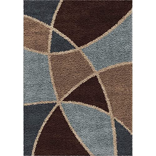 Image of Modern Quality Carpet /Trending Design Hand Woven Fluffy Rug /Mats for Bedroom /Dinning Hall /Living Room 2-inch Thick [Size 5x7 feet]