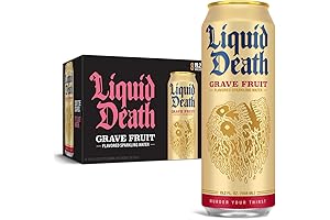 Liquid Death, Grapefruit Flavored Sparkling Water