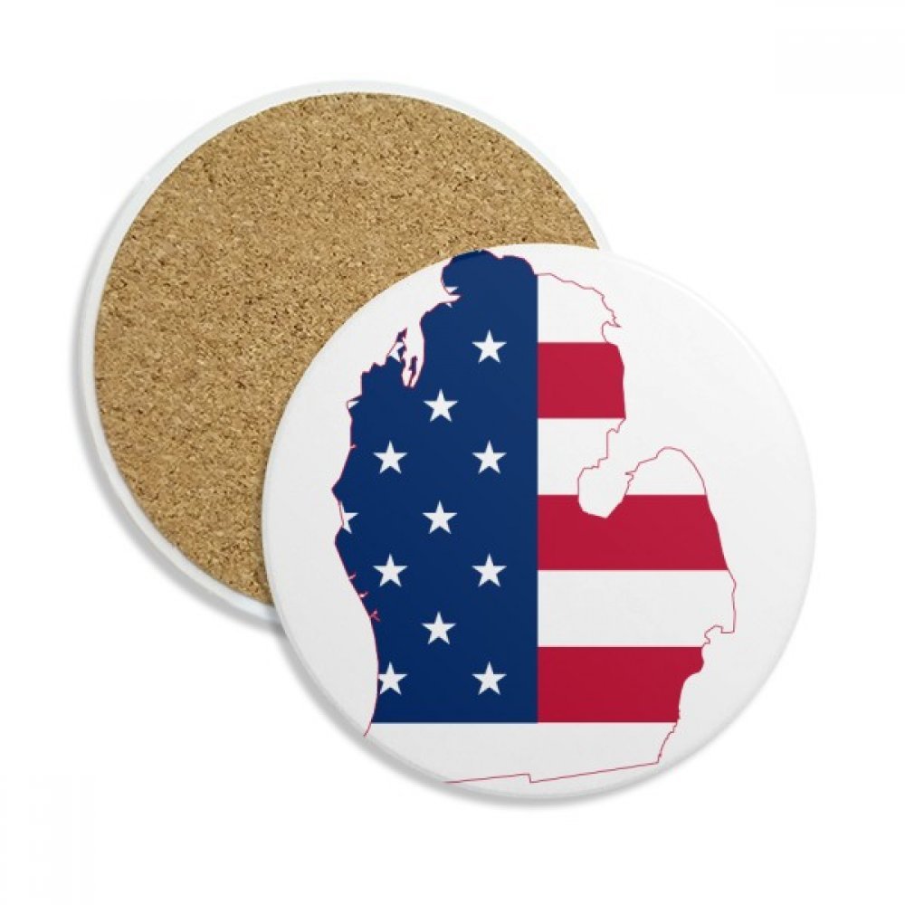 Sous-verre céramique Michigan États-Unis pour tasse mug et verre de boisson