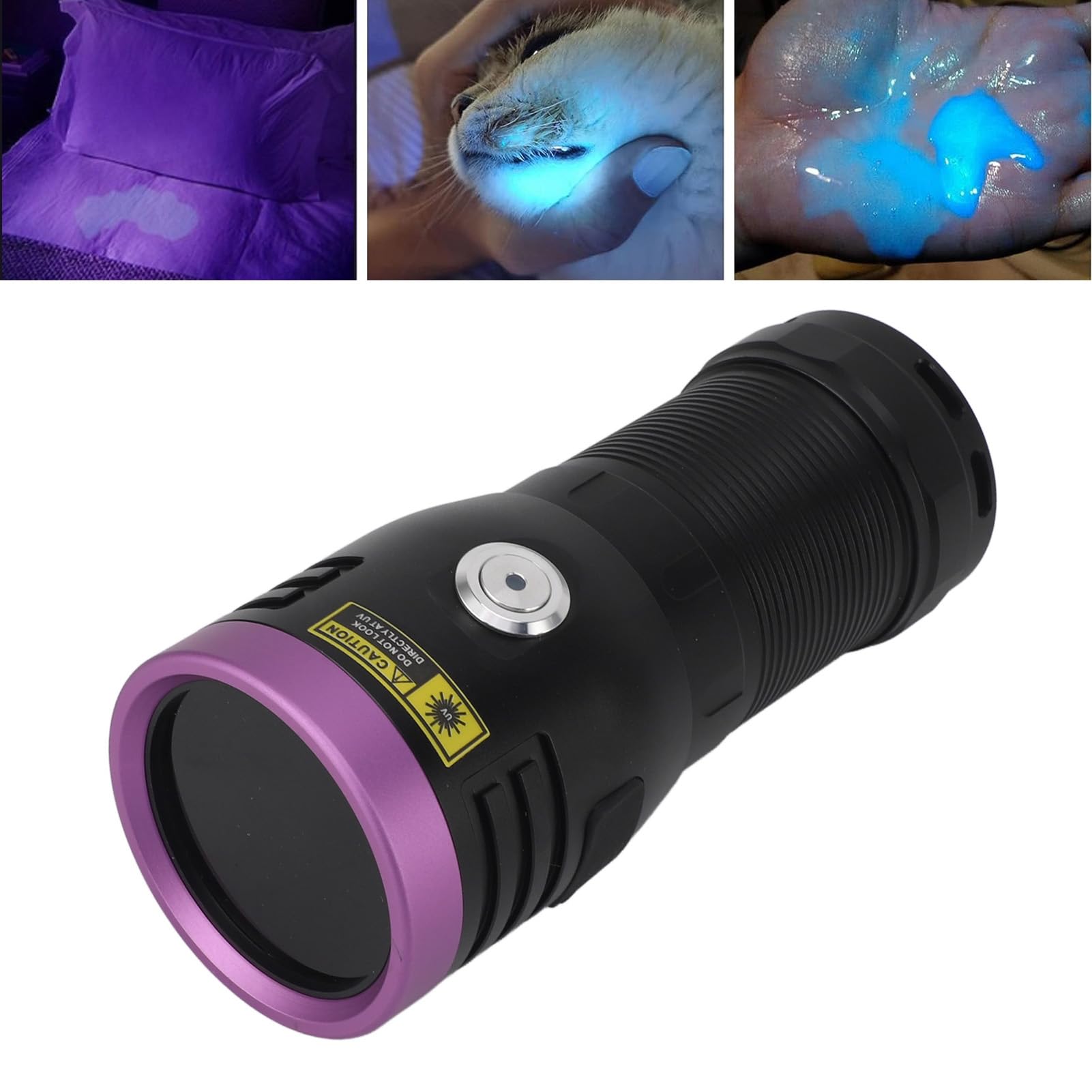 365nm jasna drewniana Blacklight latarka LED przenośny Mini ręczny detektor latarki dla psa mocz dla zwierząt domowych utwardzanie żywicy