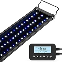 NICREW ClassicLED 20W Marine Reef LED Aquarium Light for Saltwater Corals, 18-24 Inch Tank, Programmable Timer Controller