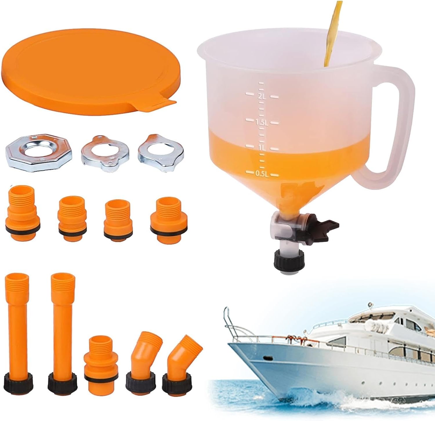 ALTUY NoSpill Kit, Funnel Filling Kits, Car Funnel Kit, Coolant Funnel Kit, No