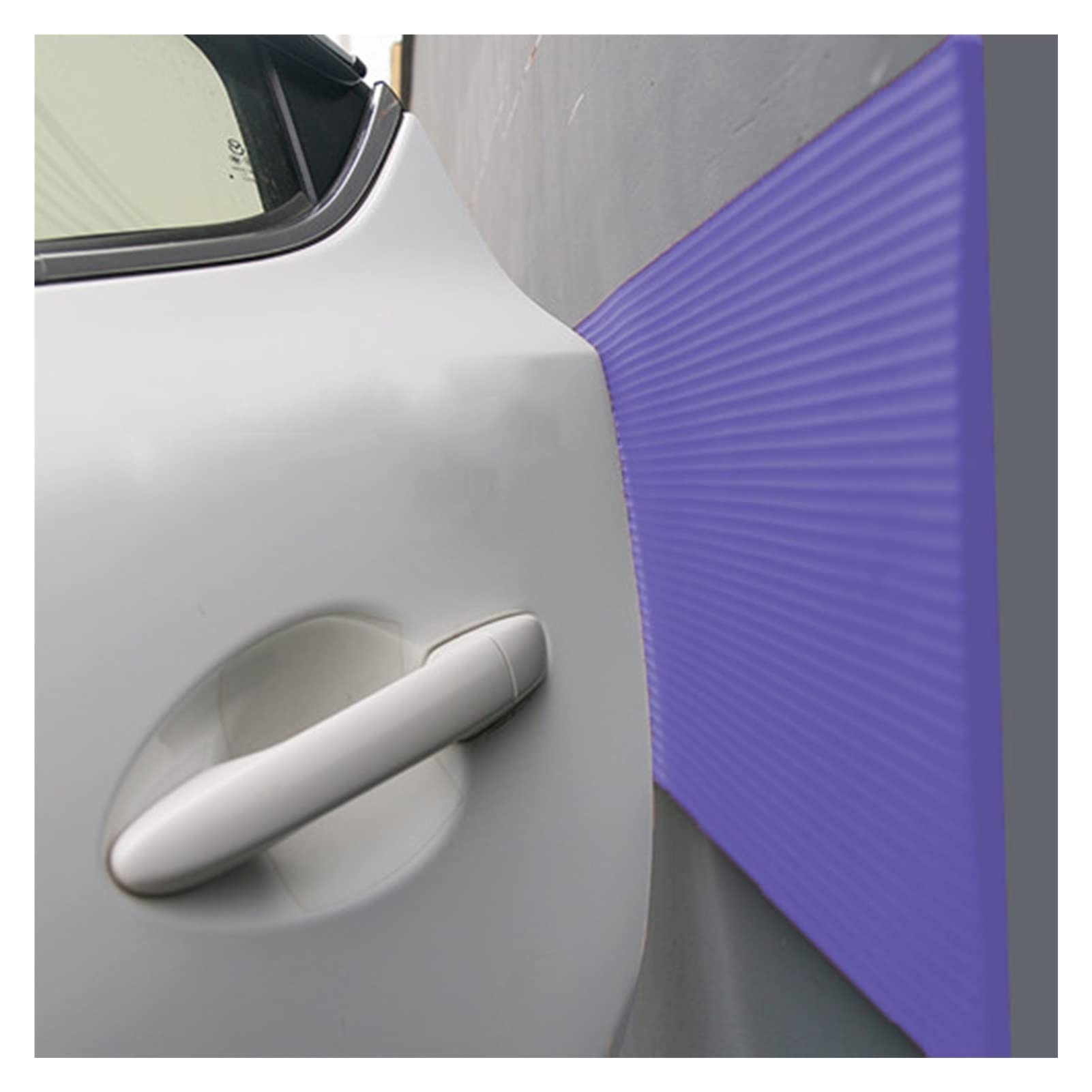 Protecteur de bord extra-large violet pour colonnes de stationnement en lot de 4