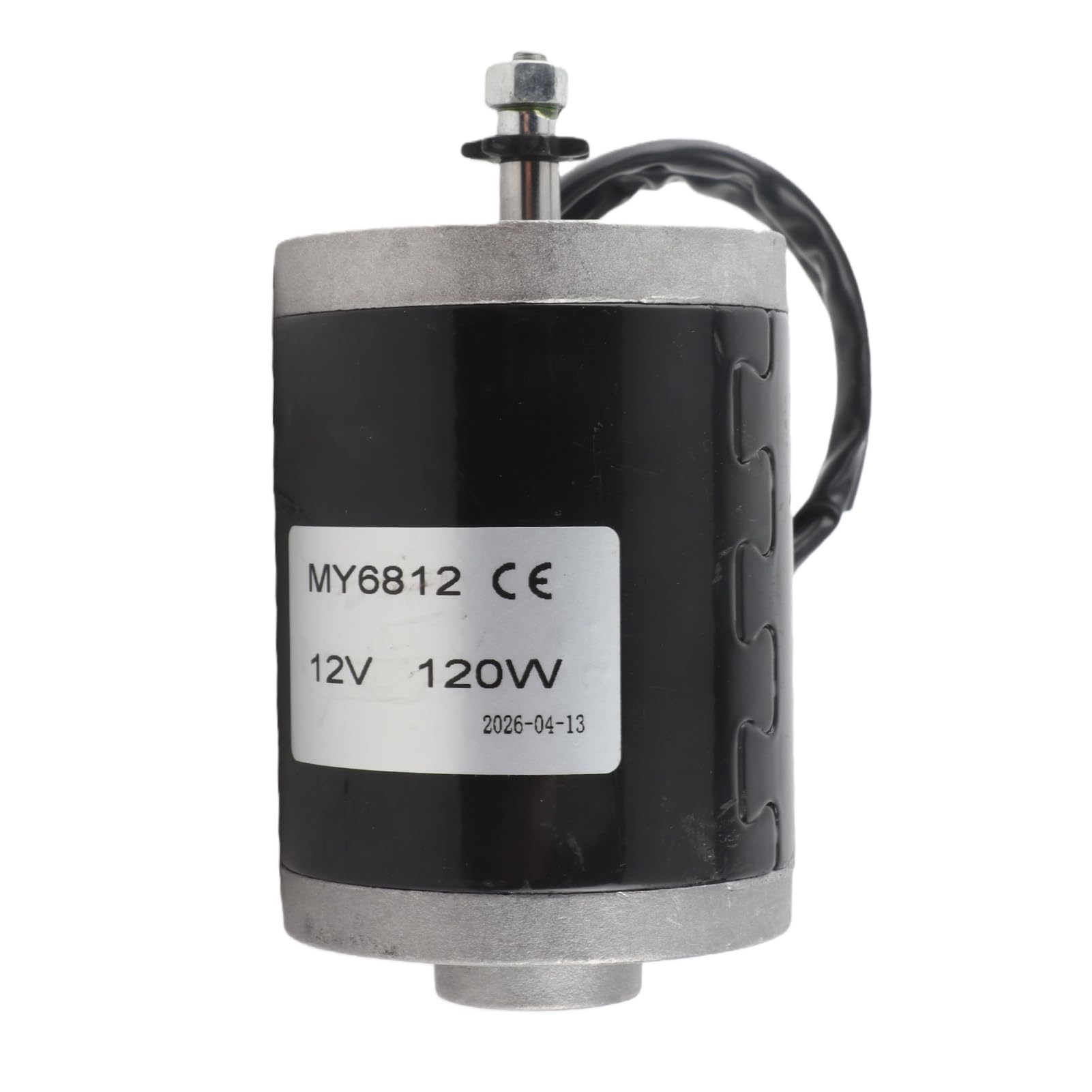 Keenso silnik elektryczny skanowany, mały silnik o dużej prędkości szczotki 12 V 120 W, mały silnik przekładni DC z magnesem trwałym MY6812 z pasem pasowym