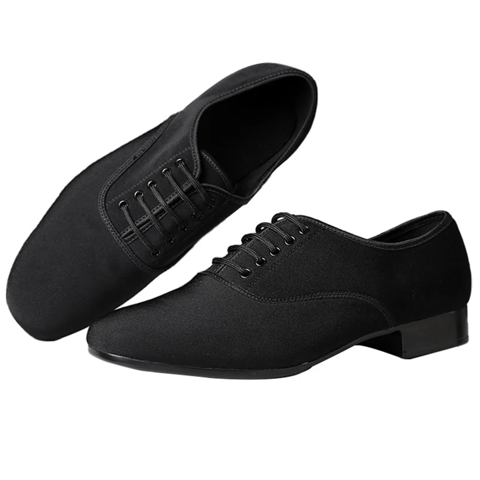 Zapatos de Baile Latino Hombre Zapatos de baile latino de salón, zapatos de Jazz for hombre, zapatillas de deporte for hombre, zapatos de baile profesionales o de práctica de tacón bajo, tela Oxford(I