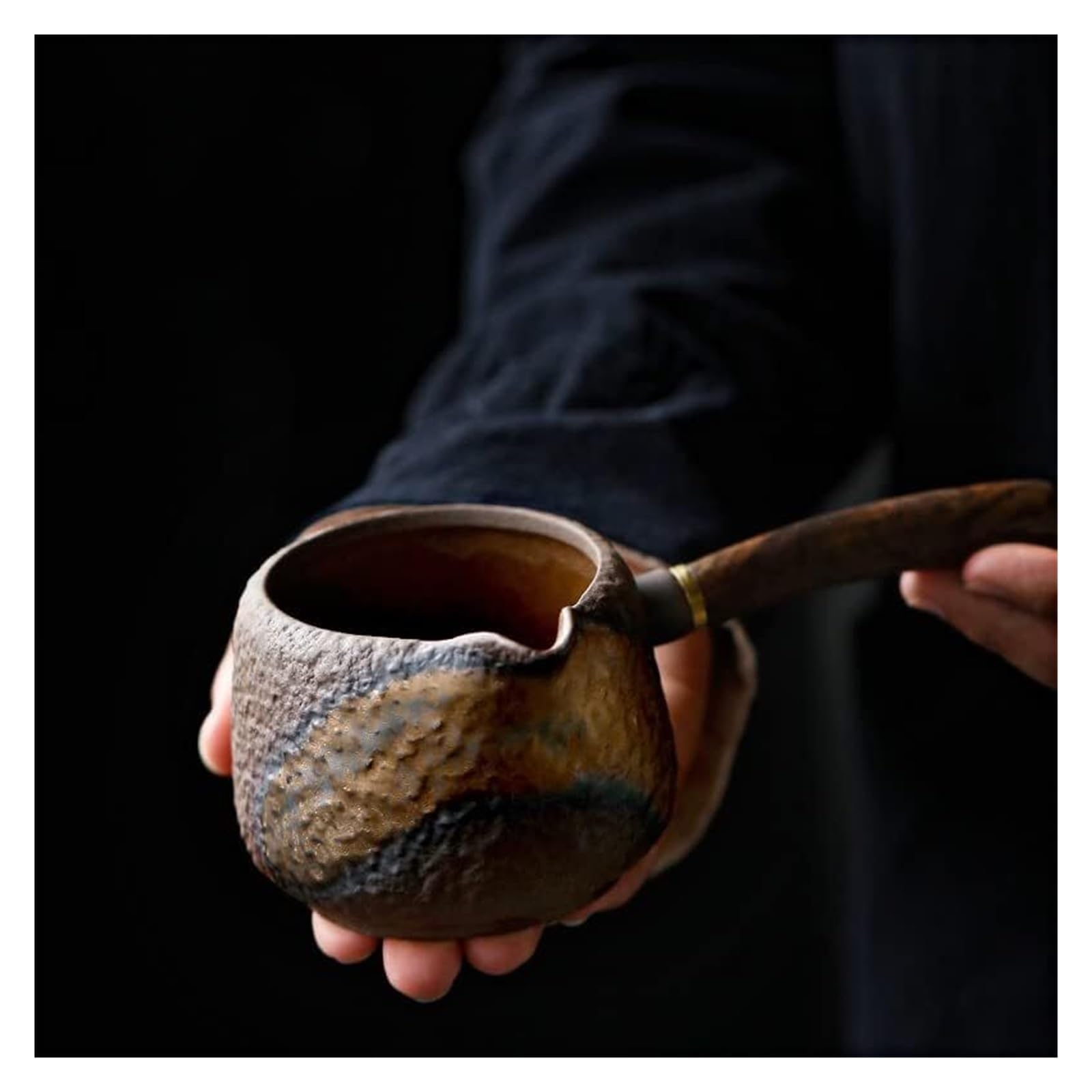kubki, Filiżanka kawy, filiżanka herbaty, 250 ml uchwyt boczny Fair Cup Retro Cha Hai ceramika zestaw do Kung Fu ceremonia parzenia