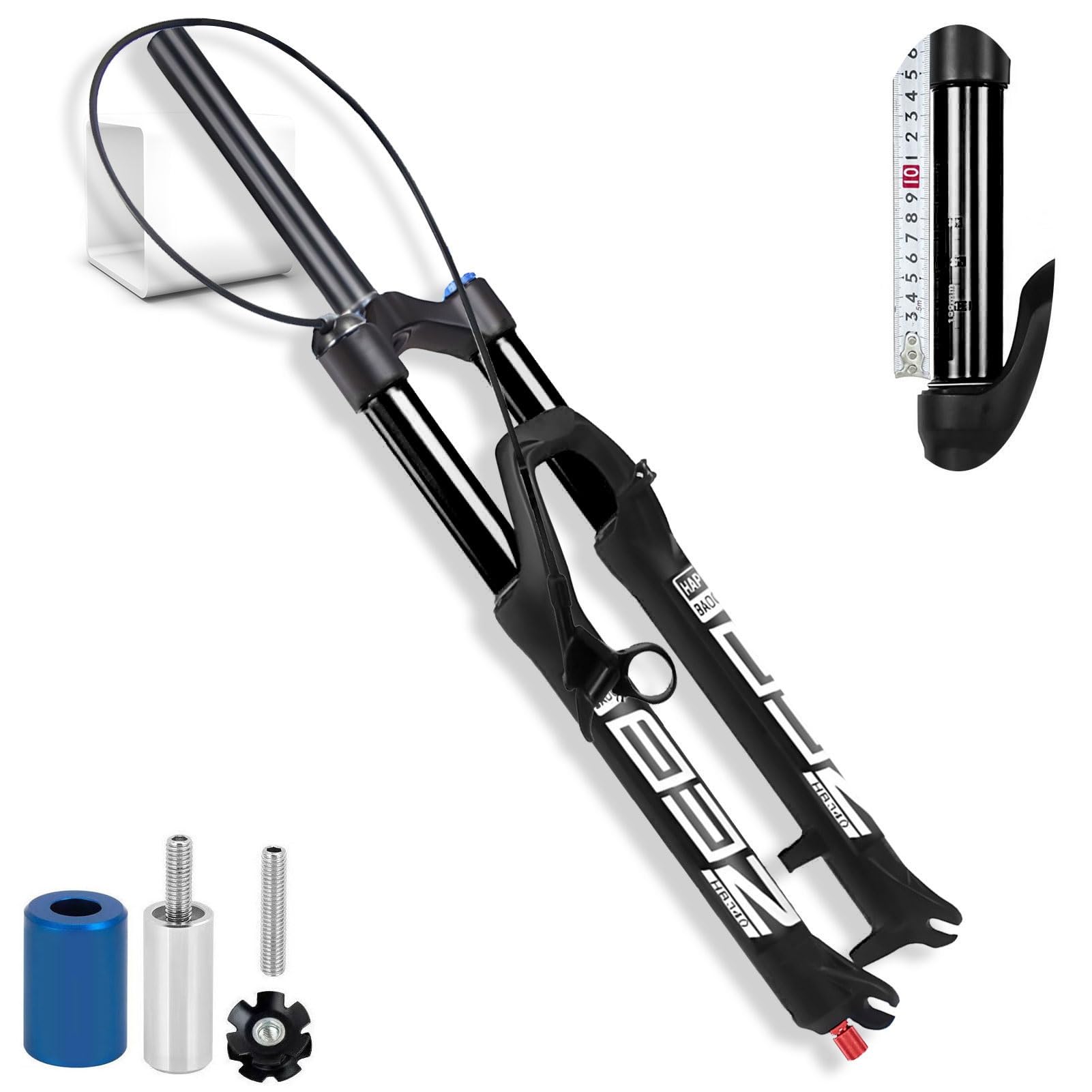 Forcella Ammortizzata per Mountain Bike 26/27.5/29 Pollici, Escursione 140 mm, Forcella Anteriore ad Aria, Tubo Interno da 34 mm per Ciclismo AM, XC, MTB, Downhill
