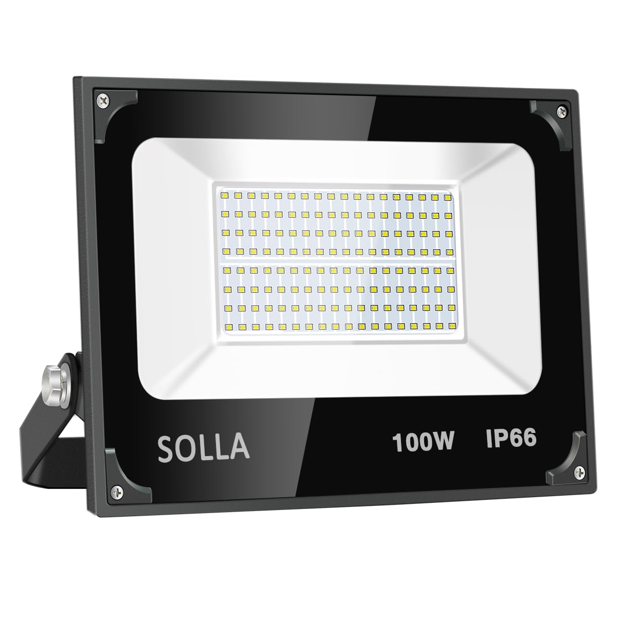 100W Led Flood Light, 10000lm 3000K Warm White Security Light Exterior Flood Lighting, Outdoor Indoor Lighting Fixture Landscape Floodlight Spotlight for Yard, Garden, Garage, Rooftop, Patio