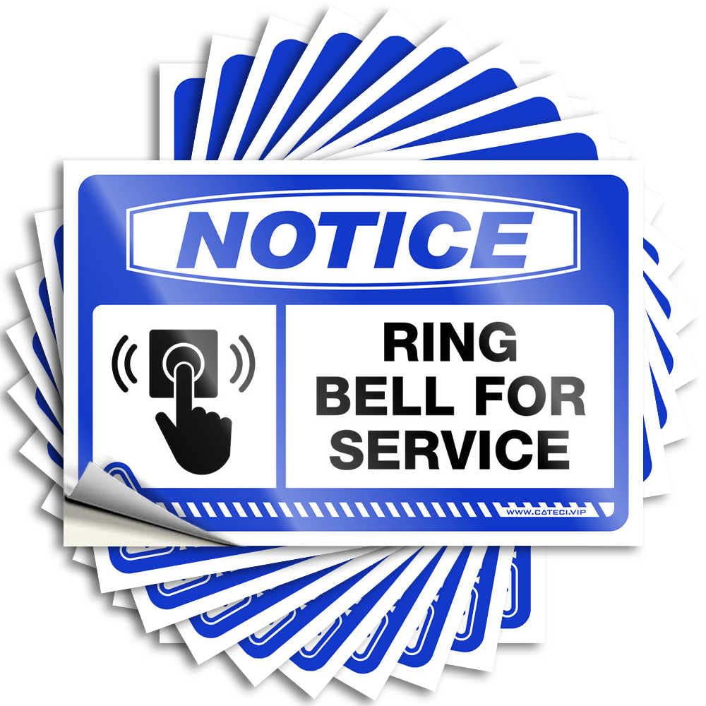 Bumper Autumn Funny Desk Decor Bumper Notice Ring Bell for Service Left Arrow - No Residue Decals for Sand(6X9CM)