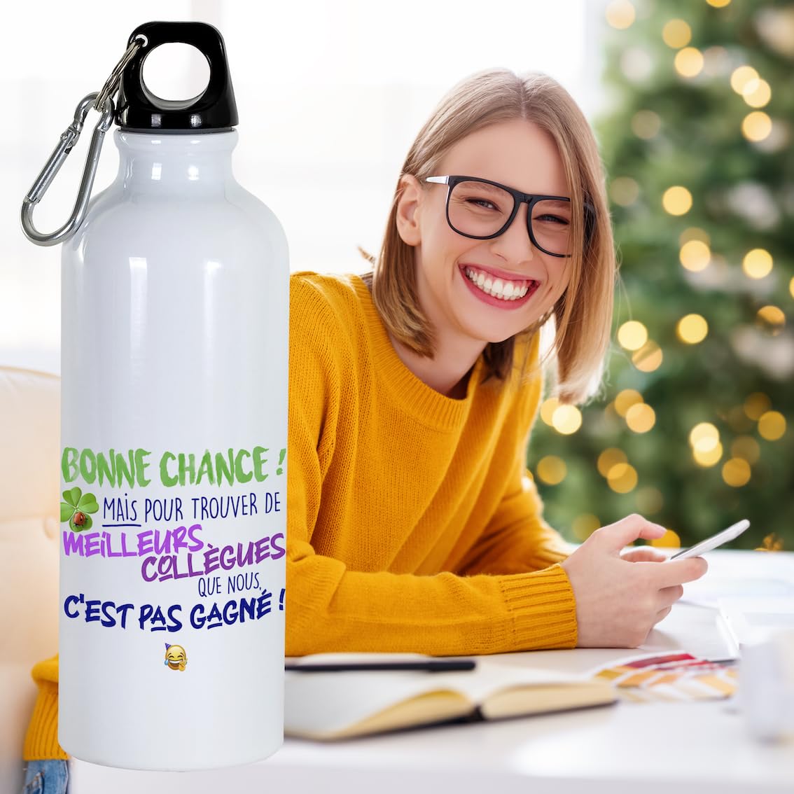 Bouteille D’eau Isotherme 500ml Acier Gourde Réutilisable