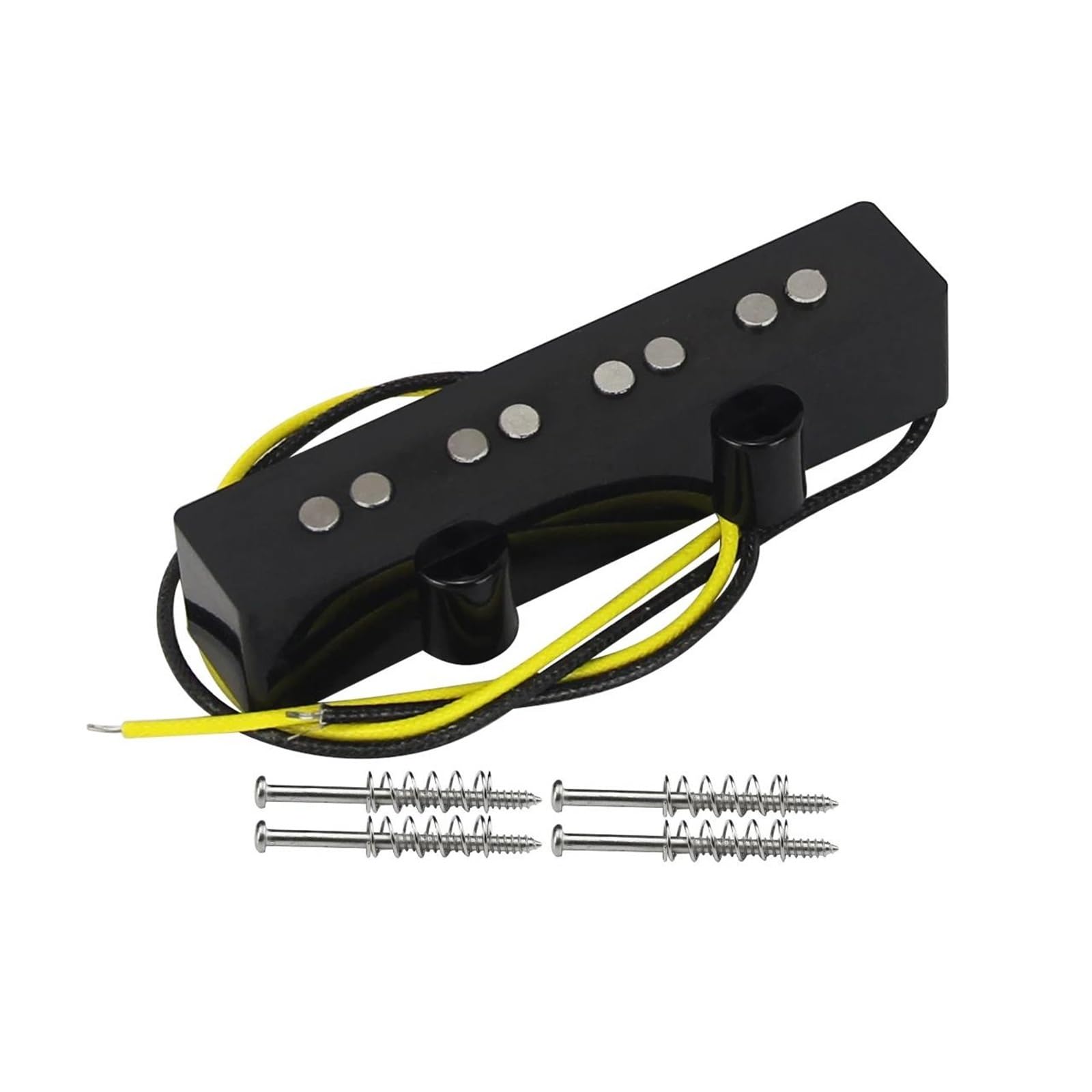 1 Alnico 5 Gitara Basowa Przetwornik Elektryczny Pojedyncza Cewka Do Akcesoriów Do Instrumentów 4 Strunowych(Bridge Pickup)