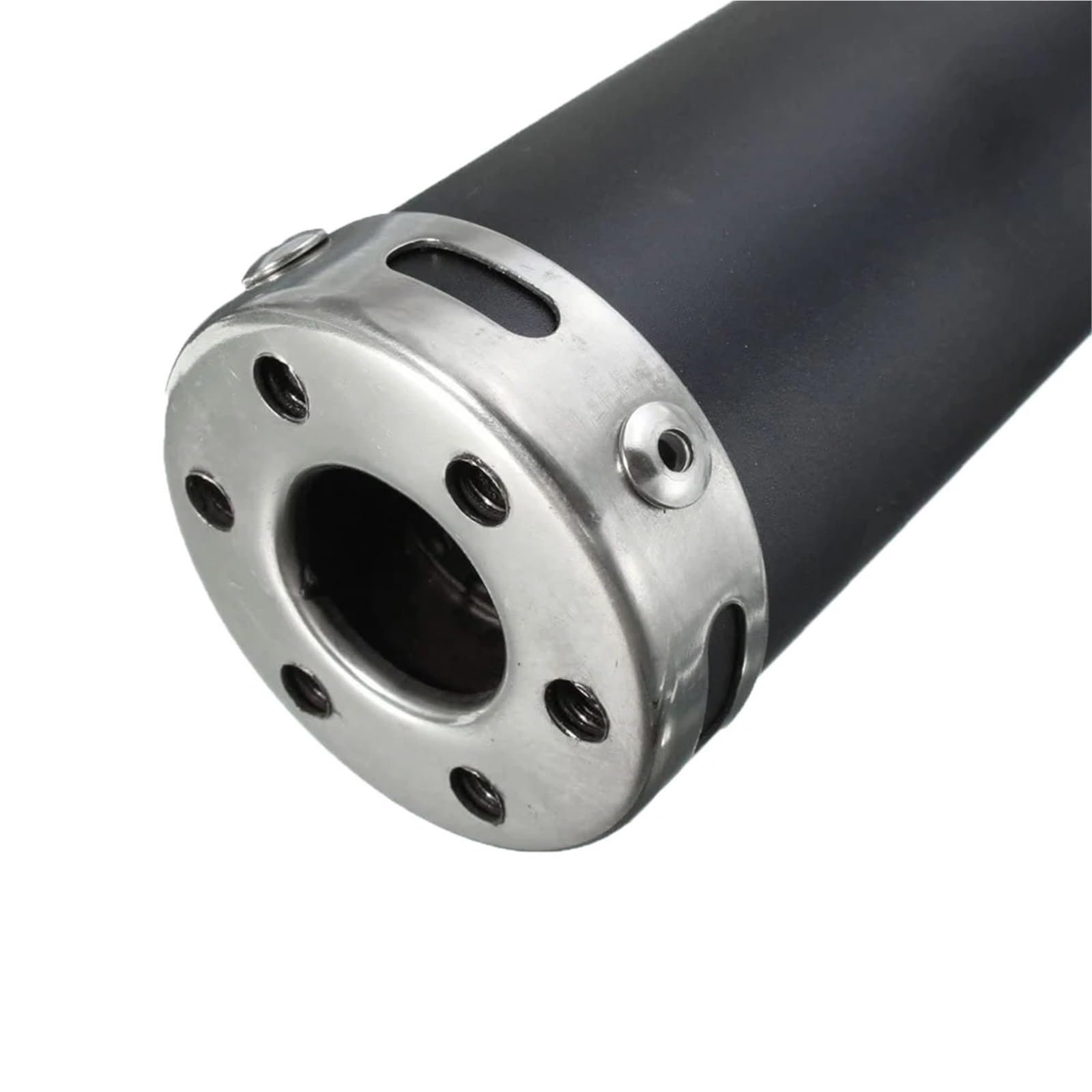 eindpijpen 20mm Układ wydechowy motocykla Tłumik rury do 2-suwowego motocykla 50-250CC Street Dirt Bike Rura tłumika(Silver)