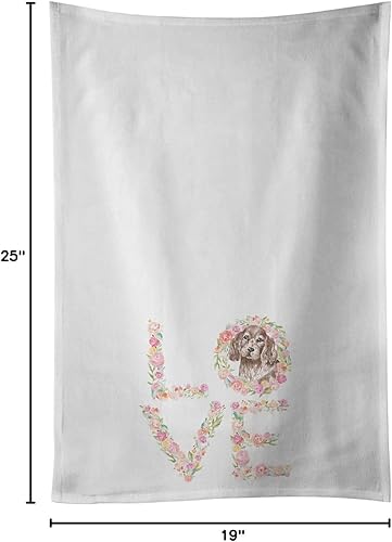 Miniatura 7 de Carolines Treasures WDK4429WTKT French Bulldog 7 Love White - Juego de 2 toallas de cocina 19 x 25 pulgadas multicolor