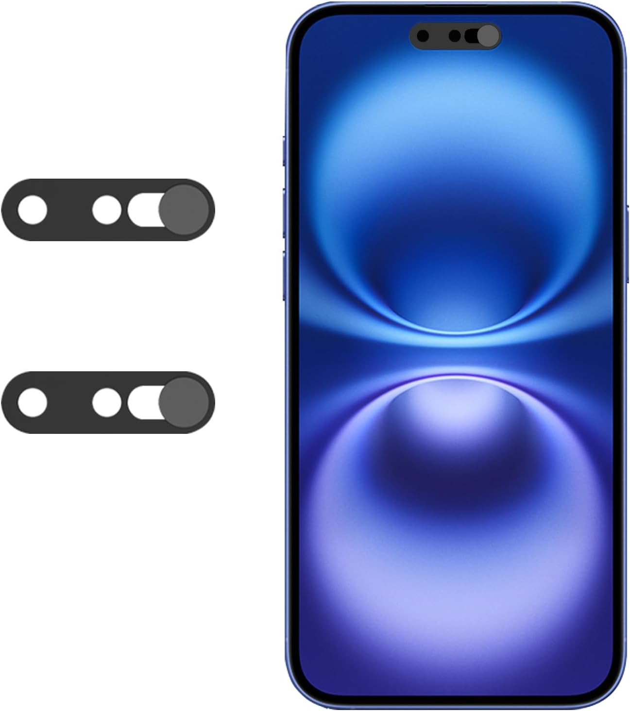 Front Camera Cover, Camera Cover Compatible with iPhone 16Pro/16Pro Max/16Plus/16/15Pro/15Pro Max/15Plus/15/14Pro/14Pro Max,Webcam Cover Protector Protect Privacy and Security(Black) Front Camera Cover, Camera Cover Compatible with iPhone 16Pro/16Pro Max/16Plus/16/15Pro/15Pro Max/15Plus/15/14Pro/14Pro Max,Webcam Cover Protector Protect Privacy and Security(Black)