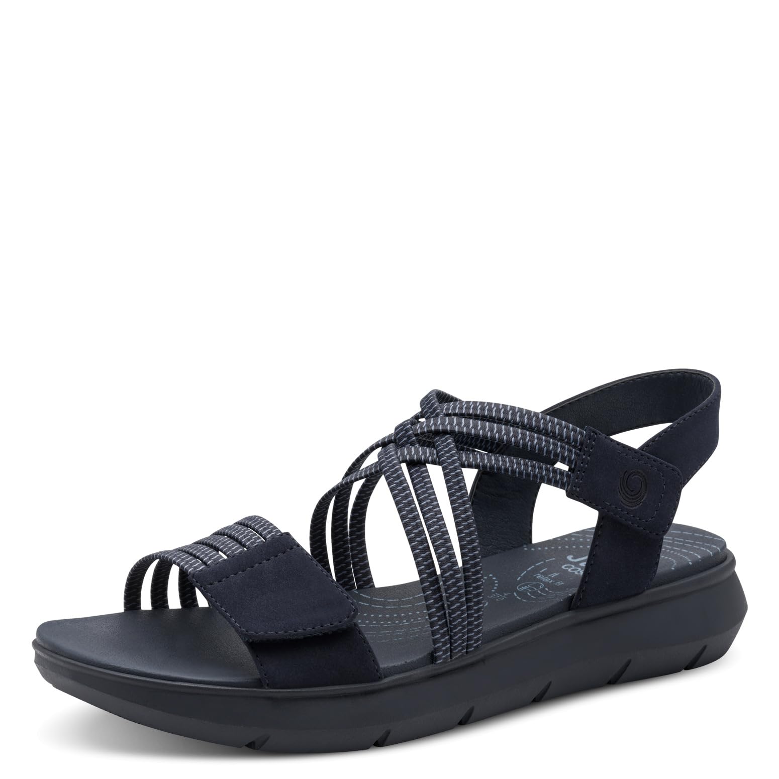 Jana Women's COSHY Flat 8-28766-42 Flat Sandals, Navy, 39 EU