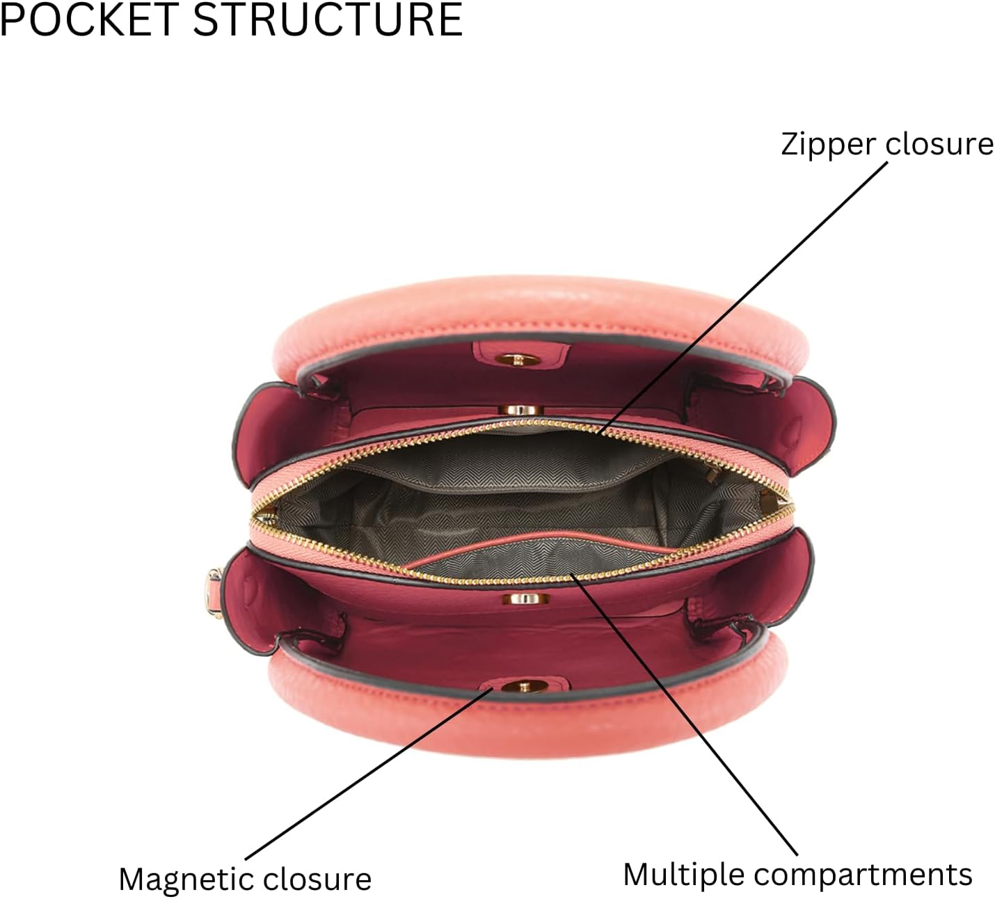 Ruby Handbags and Purses Vegan Leather Shaped Top Handle Satchel Ladies Shoulder Tote Bag Hobo Purse for Women