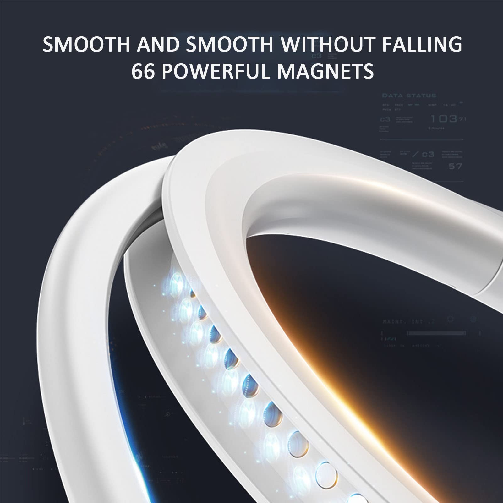 Smart Hula Hoop, Numerabile Non Fa Cadere Yoga Hula Hoop Ponderabile, Misura Regolabile, con Massaggio E Magneti, per Esercizi di Vita E Fianchi