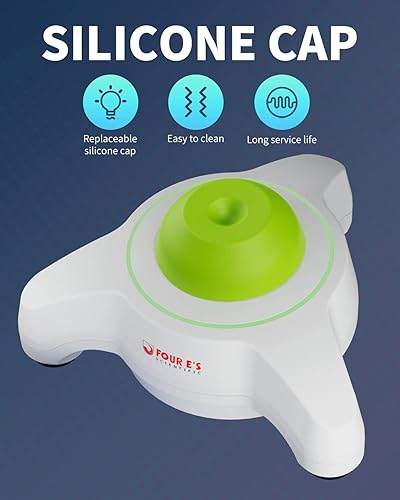 Miniatura 6 de Mini mezclador Vortex con tapa de silicona extra intercambiable, agitador de vórtice de laboratorio con función táctil, 5600 rpm, diámetro orbital