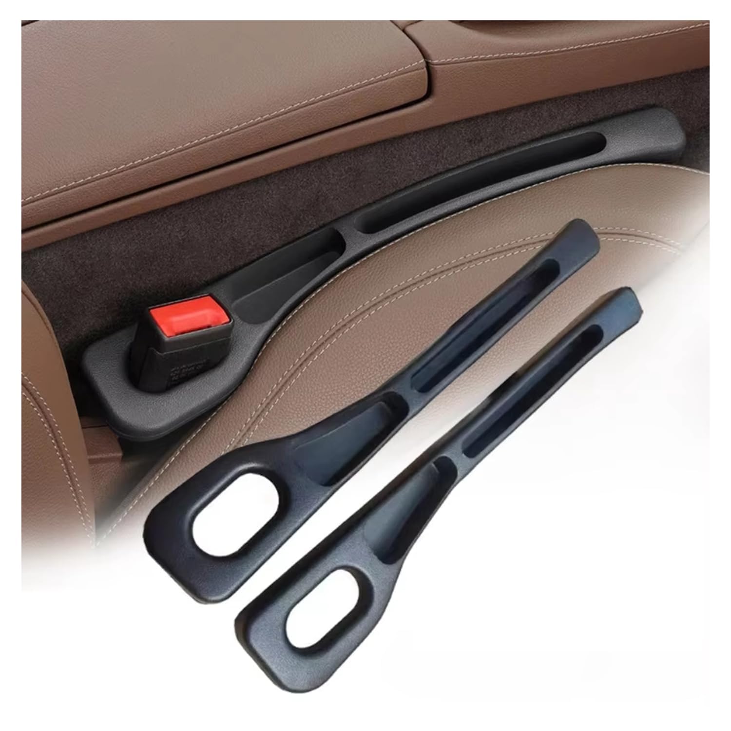QYETRGF 2 PCS Car Seat Gap Filler, for Toyota Yaris/Toyota RAV4/Toyota Hilux/Toyota Corolla Vehicle Mounted Gap Leak Proof Filling Strip, Car Seat Gap Filler Organiser Pads