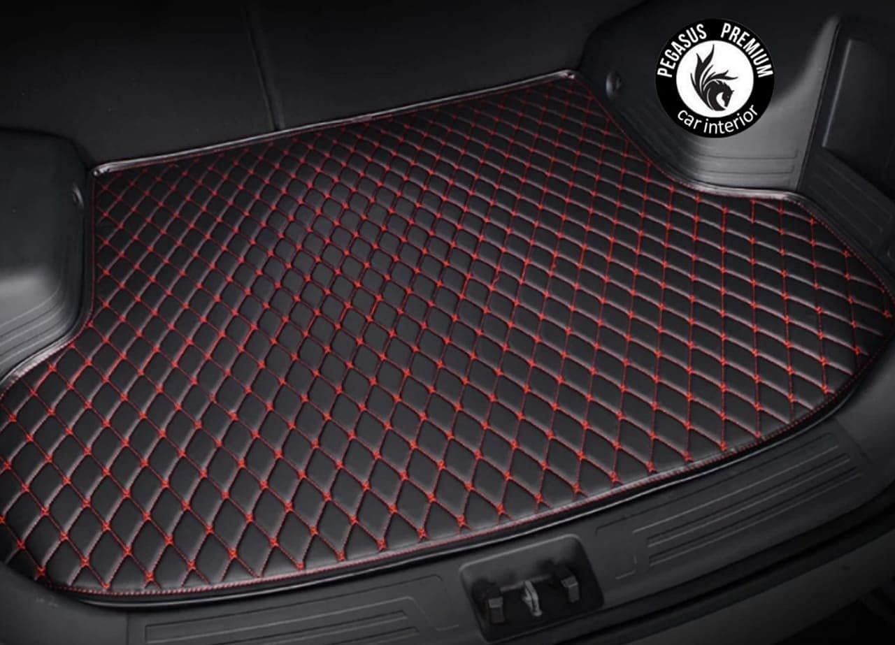 Car Boot Mat for Renault Duster 2026 | Black with Red Thread | Custom Fit Dicky Mat Trunk Liner | Waterproof Anti-Slip Heavy Duty Rear Cargo Mat | Full Coverage Boot Protector-image-40