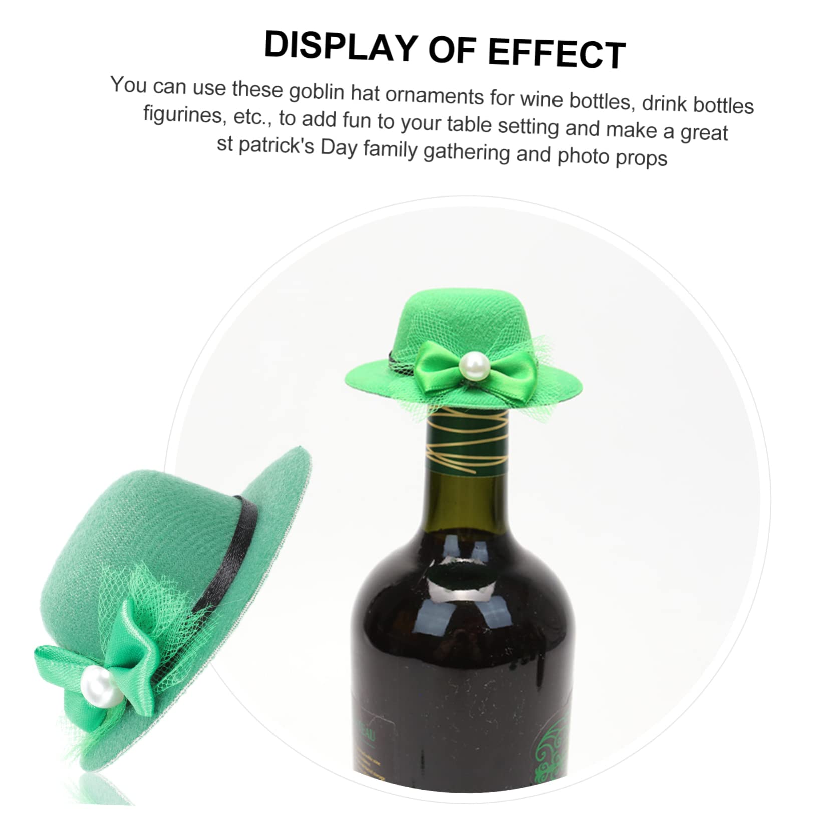 PRETYZOOM 5 Ensembles Bouchon De Nœud Couverture De Bouteille De Vin Autocollant De Bouteille De Vin De Noël Porte-Bouteilles d'alcool Boisson Pochettes De Boisson pour 6 pièces * 5