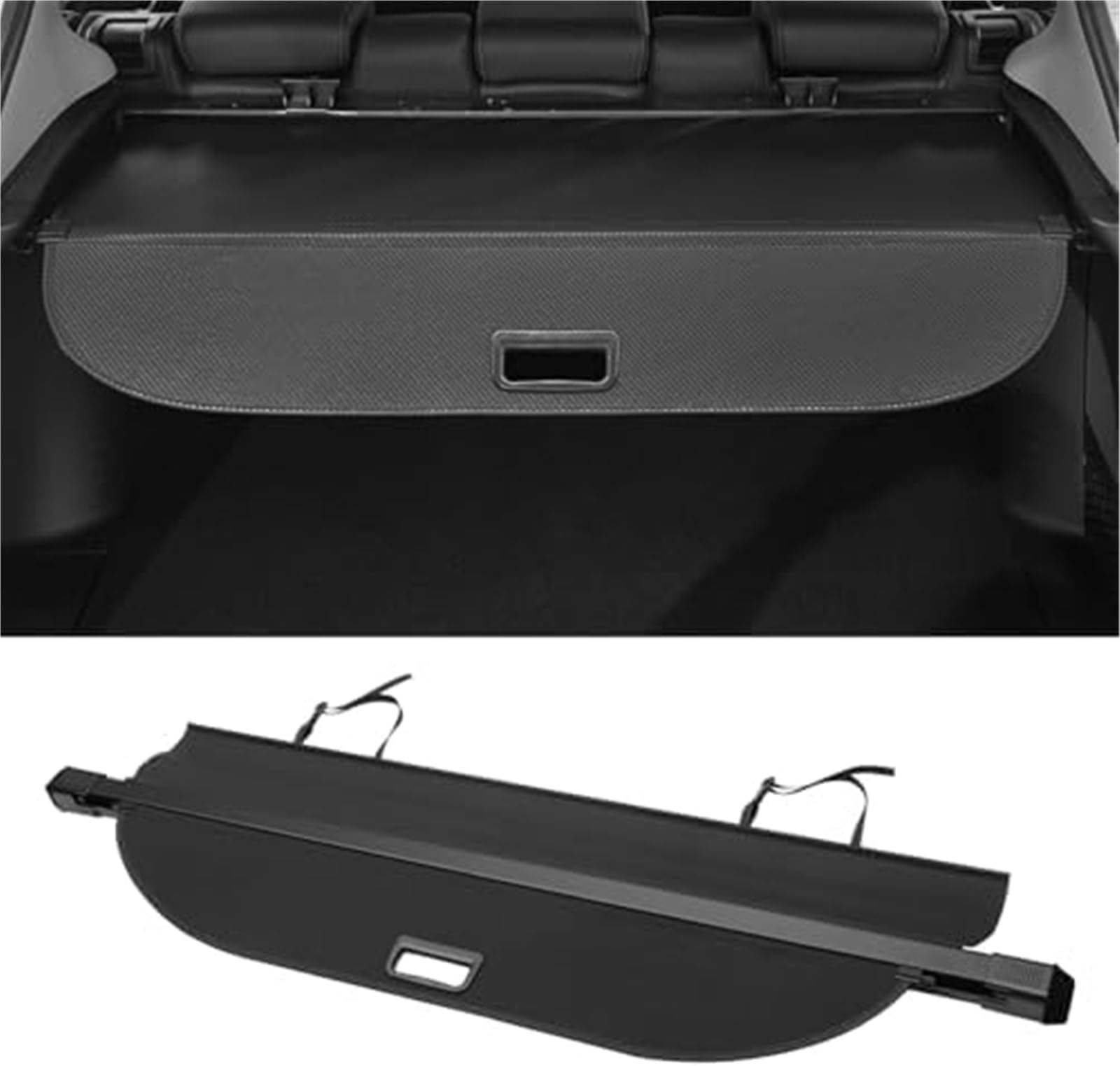 Fhjwqronte One Color Cargo Area Storage Rack Car Retractable Cargo Cover Luggage Shade Shield, For Toyota, For Rav4 2013-2018 Rear Boot Trunk Racks Privacy Panel Roller Blind Shelves