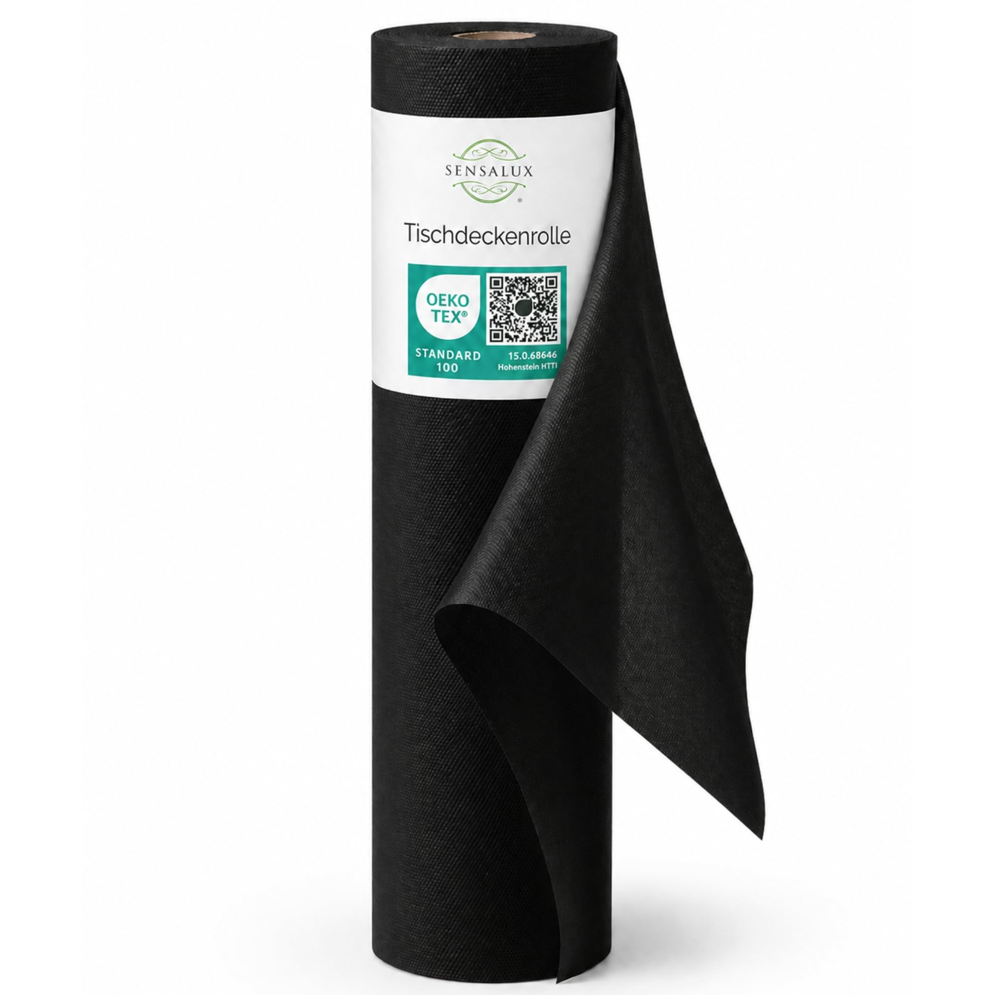 Sensalux Tischdeckenrolle Tischdeckenrolle 1 m Breite x 25 m Länge, Schwarz