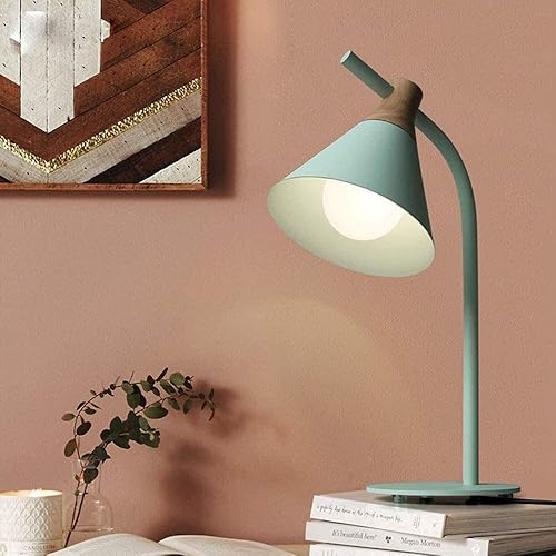 ROOMAN Console Cabinet Minimalist Iron Nightstand Lamp,Eye-Caring Table Lamps,Low Power Consumption,Light Eye-Care Lights for Reading,Relax