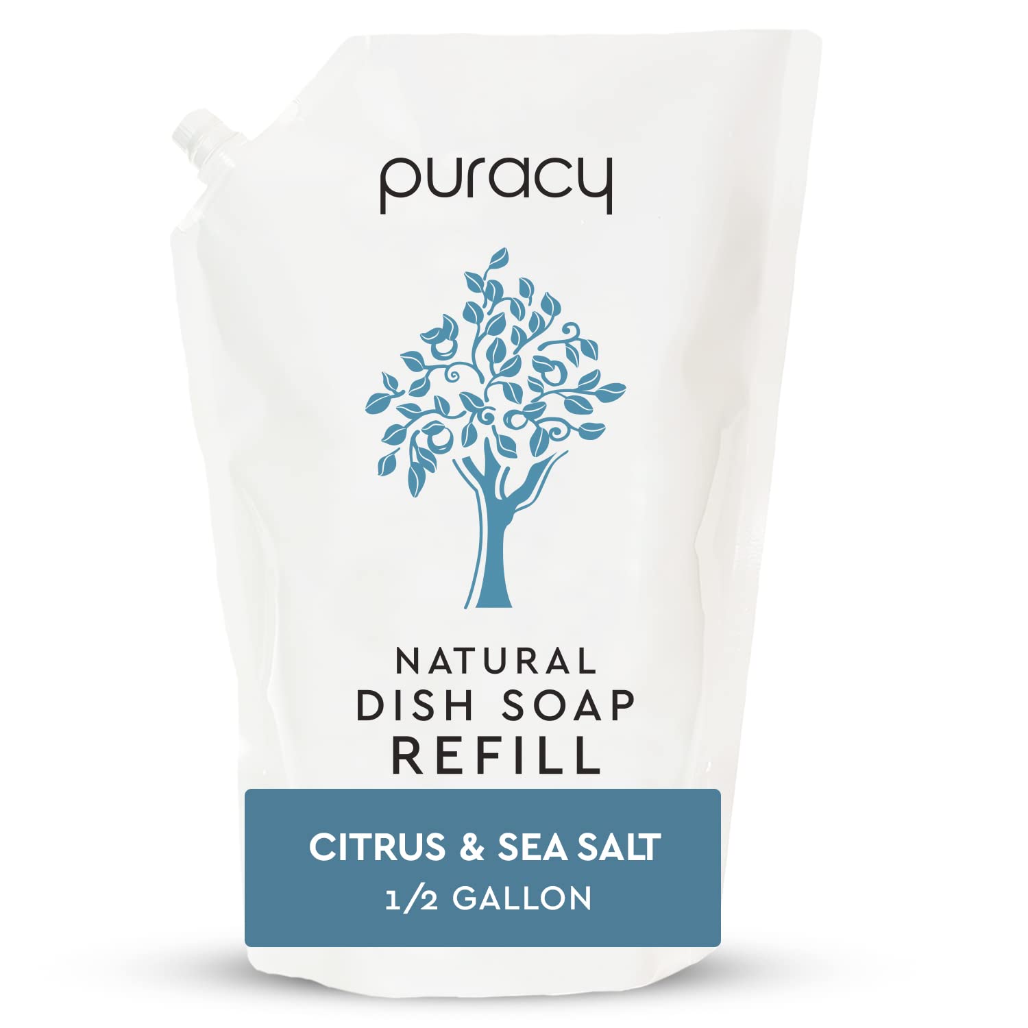 Buy Puracy Dish Soap Liquid Refill, Citrus & Sea Salt, Gently Scented
