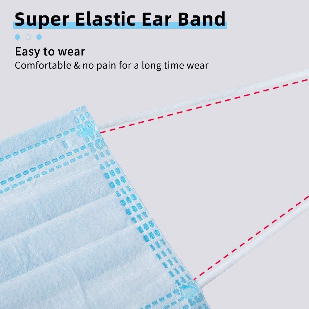 La' Forte 3Ply Mask (with Nose Clip, 100 Pcs) 3