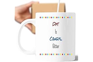 Cowgirl Glitter Lover Gift Mug: Barrel Racing Design for Horse Racing Enthusiasts