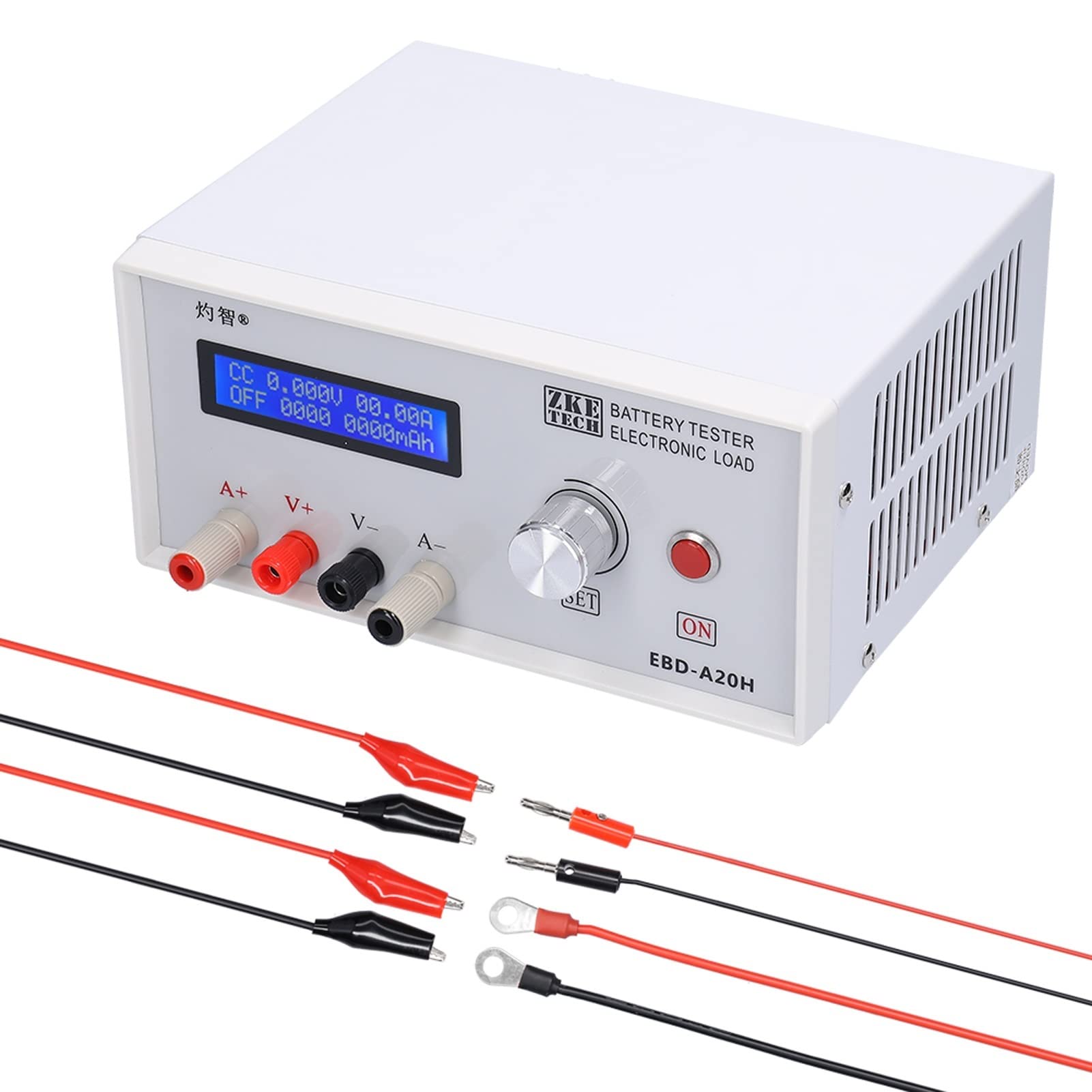 Testeur Batterie, EBD-A20H Testeur de batterie 3 0V 20A 200W Support de déchargeur électronique de charge électronique multifonction Pc Contrôle logiciel en ligne