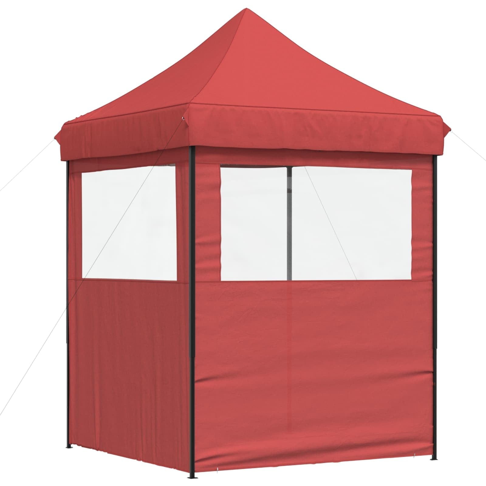 Namiot imprezowy bordowy z tkaniny Oxford, 200 x 200 x 306 cm, składany, ze stalową ramą, odporny na wiatr i deszcz, na imprezę w ogrodzie, kemping, wesele, festiwal, grillowanie, stoisko