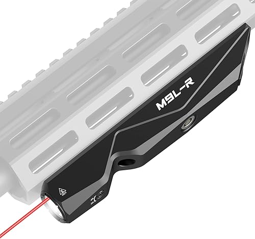 Votatu M9L-R - Linterna táctica láser combinada para rifle compatible con riel M-Lok, luz LED de arma de 1600 lúmenes y mira láser roja con función