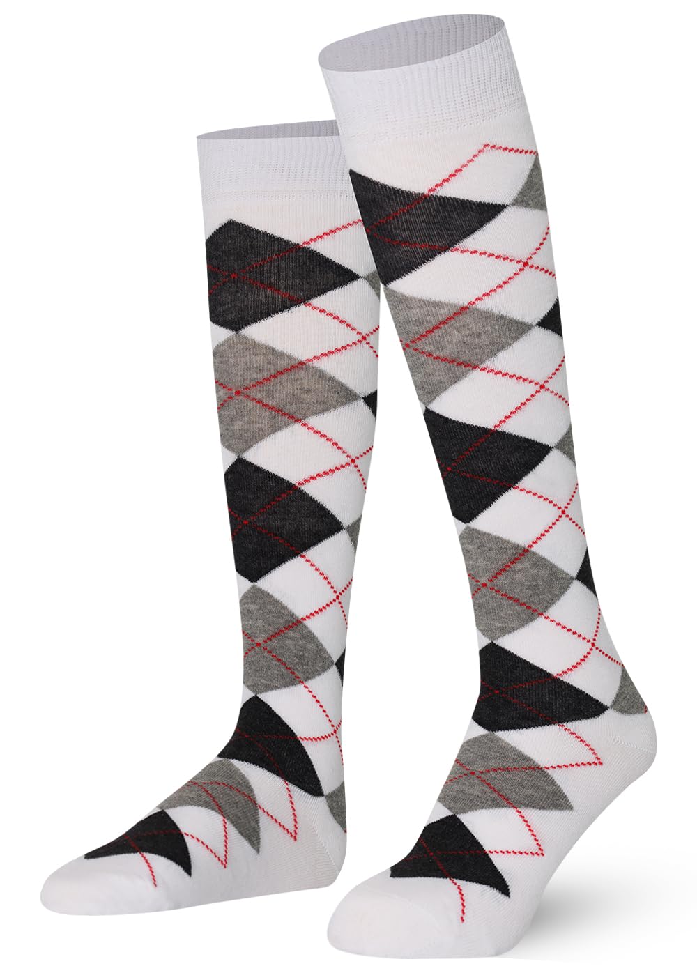 Mysocks Długie podkolanówki wzór w kratę
