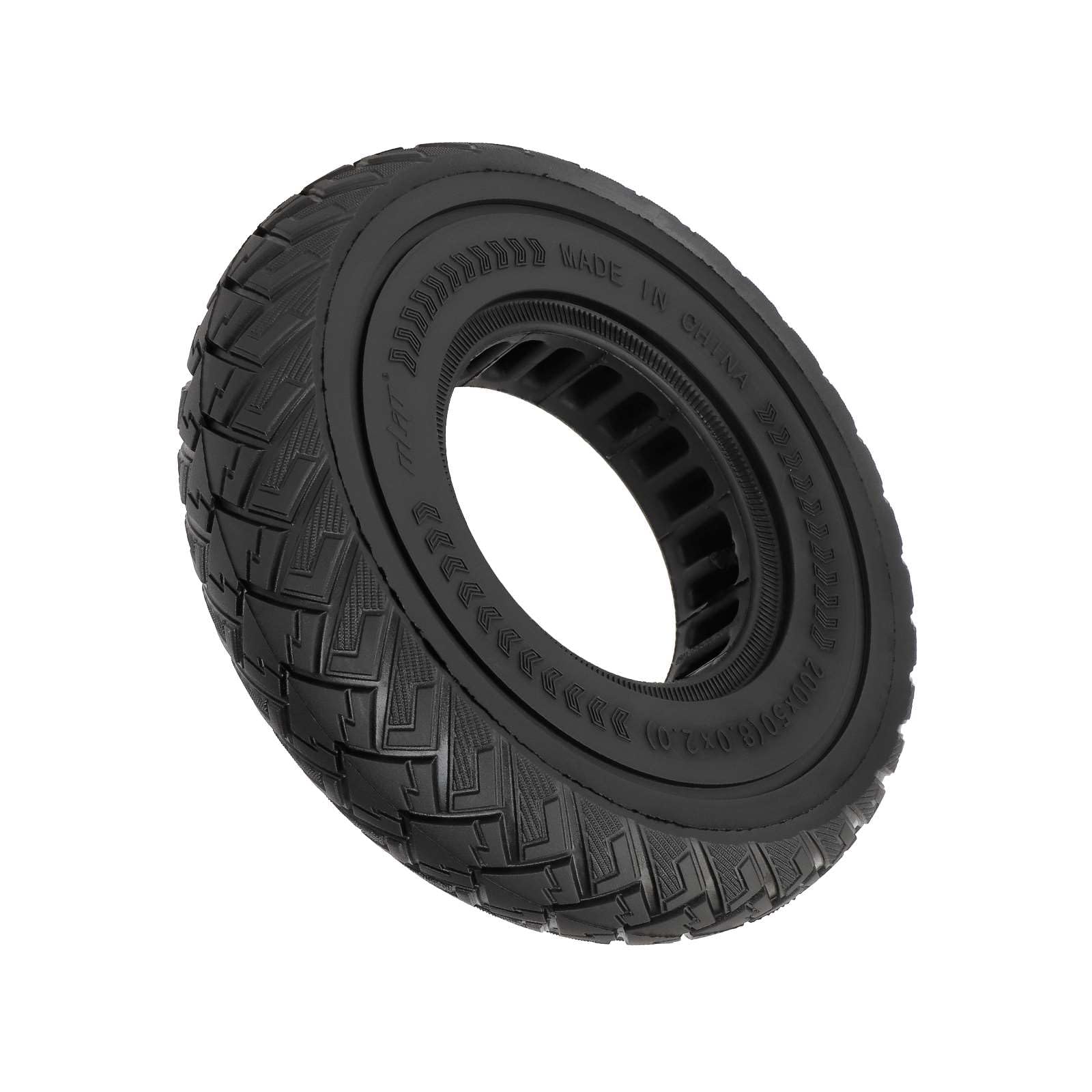Pneumatici in gomma piena, 200 x 50 cm, per Dualtron Speedway Mini 4 Pro/SpeedTrott GX12, ammortizzatori a prova di esplosione, 8 pollici, 8,0 x 2,0 (nero, 1 pezzo)