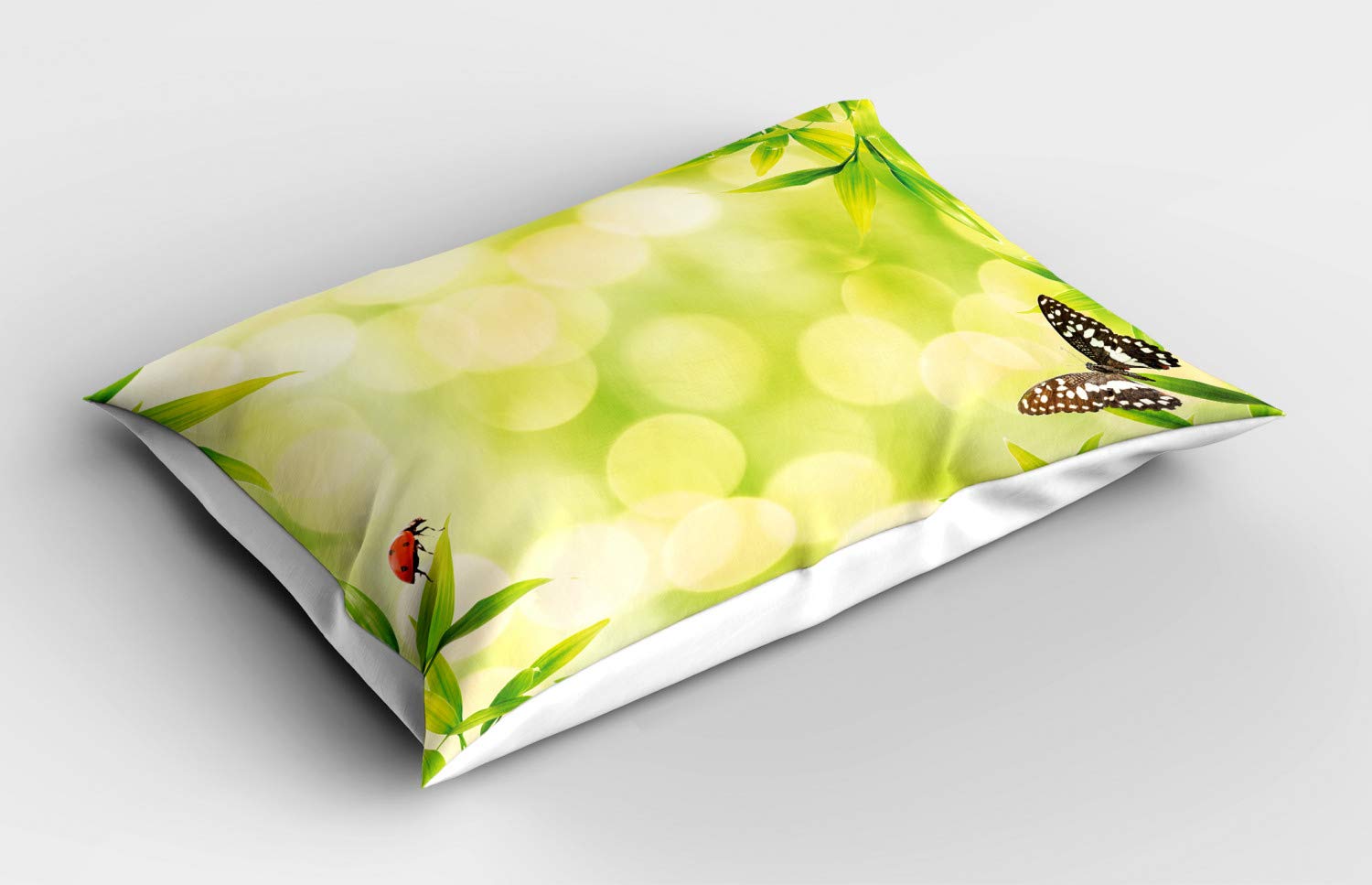 ABAKUHAUS Federe Cuscino 65x50 Cm Con Uccelli E Colibrì - 100% Microfibra, Stampa Frontale, Morbida E Lavabile - Solo Fodera, Senza Imbottitura