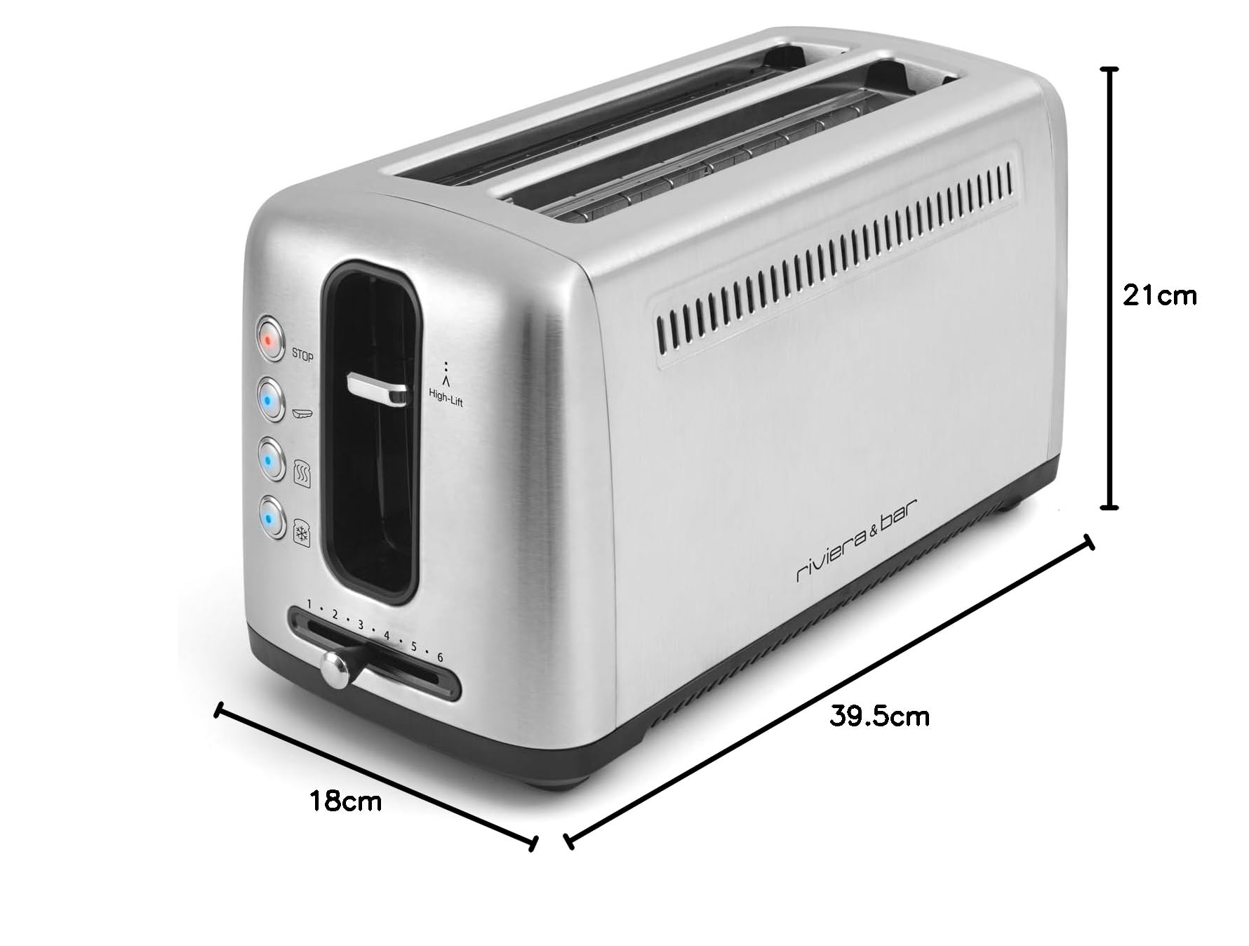 Riviera & Bar GP540A 1500W Metallico tostapane
