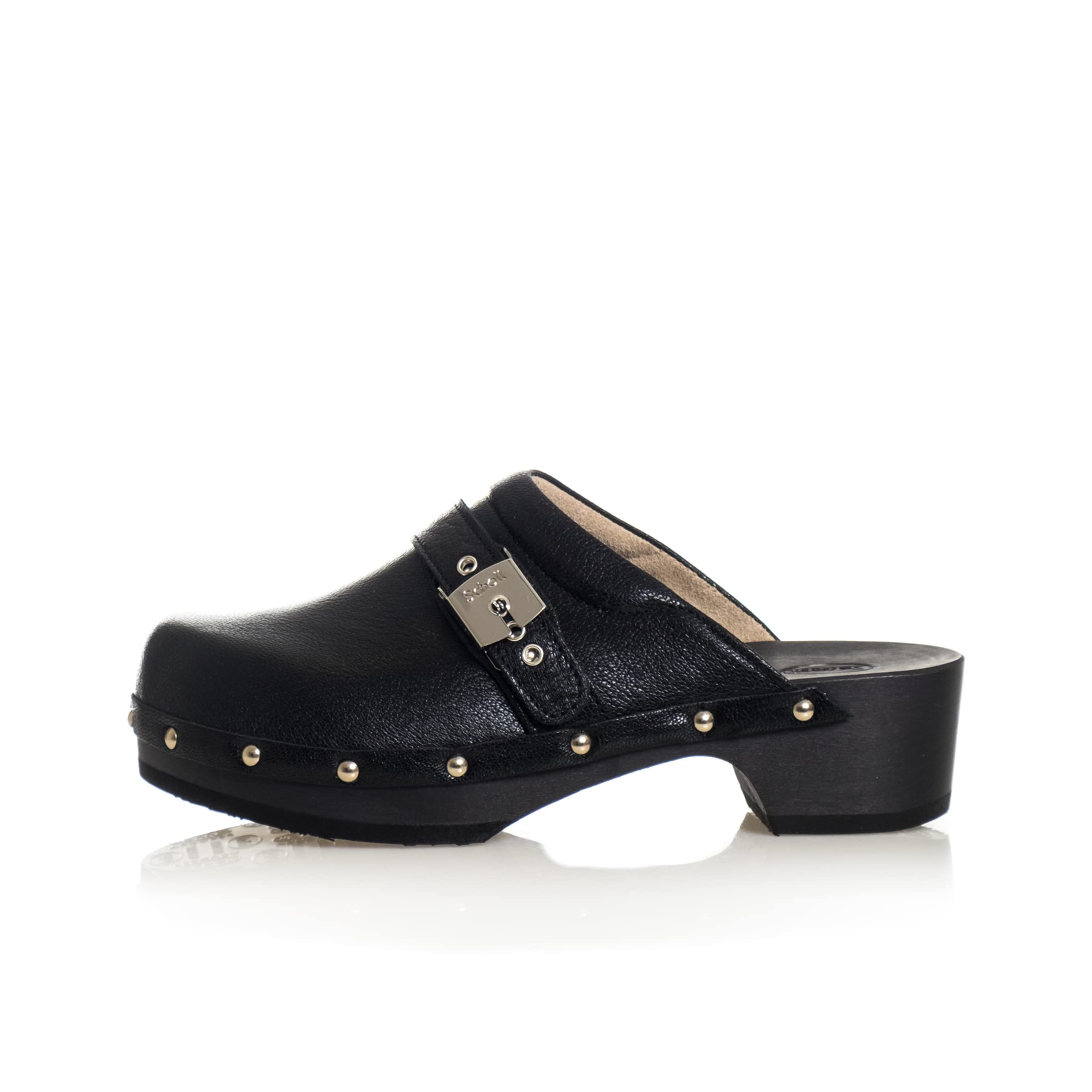 Scholl Women's Pescura Clog 50 Sandal, Black, 4 UK