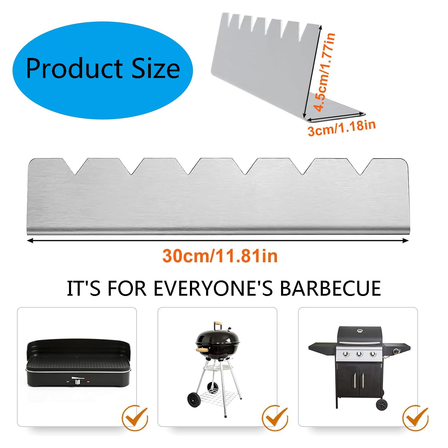 MEISO 4 Pezzi Griglia Spiedini Rack, Supporto per Spiedini in Acciaio Inox con 6 Scanalature, Accessori per Barbecue per Arrosticini, Barbecue, Grill a Gas, per Barbecue, Campeggio, Picnic