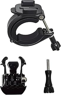 GoPro対応 ハンドルバー ロールバーマウント クランプホルダー 360度回転式 シリコンパッド付 自転車 サイクリング アクション (マウント(大))
