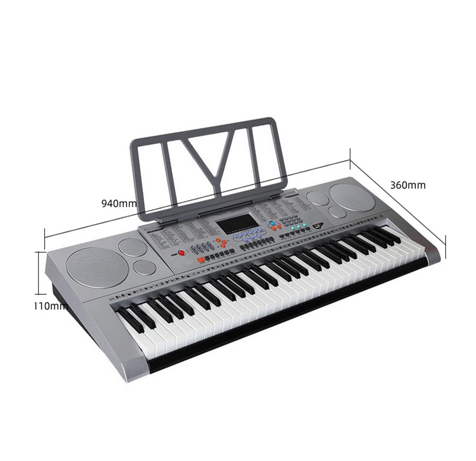 tastiera elettronica professionale Tastiera Elettronica Insegnamento Introduttivo Ai Tasti Del Pianoforte Per Adulti A 61 Tasti