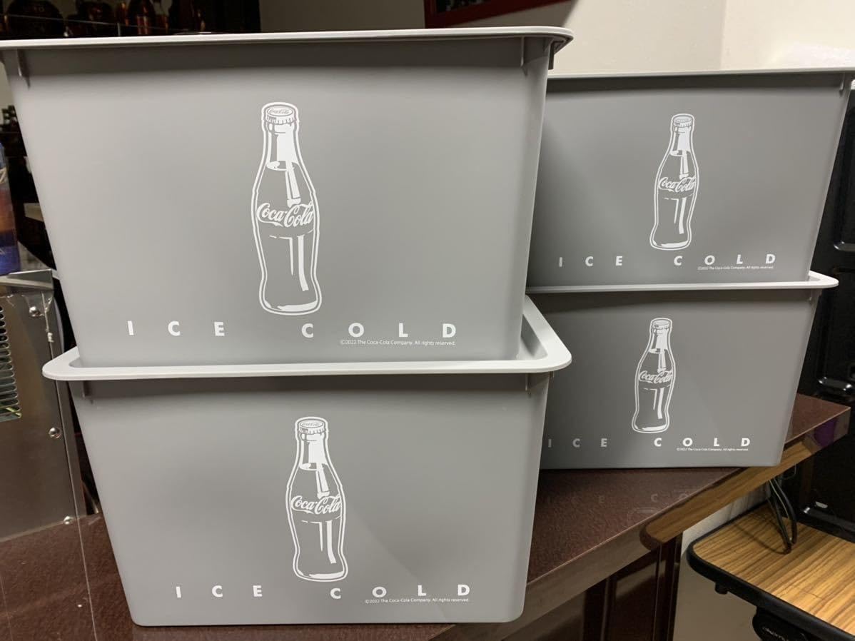 Amazon.co.jp: コカ コーラ 収納 工具箱 グレー 4個セット です : DIY