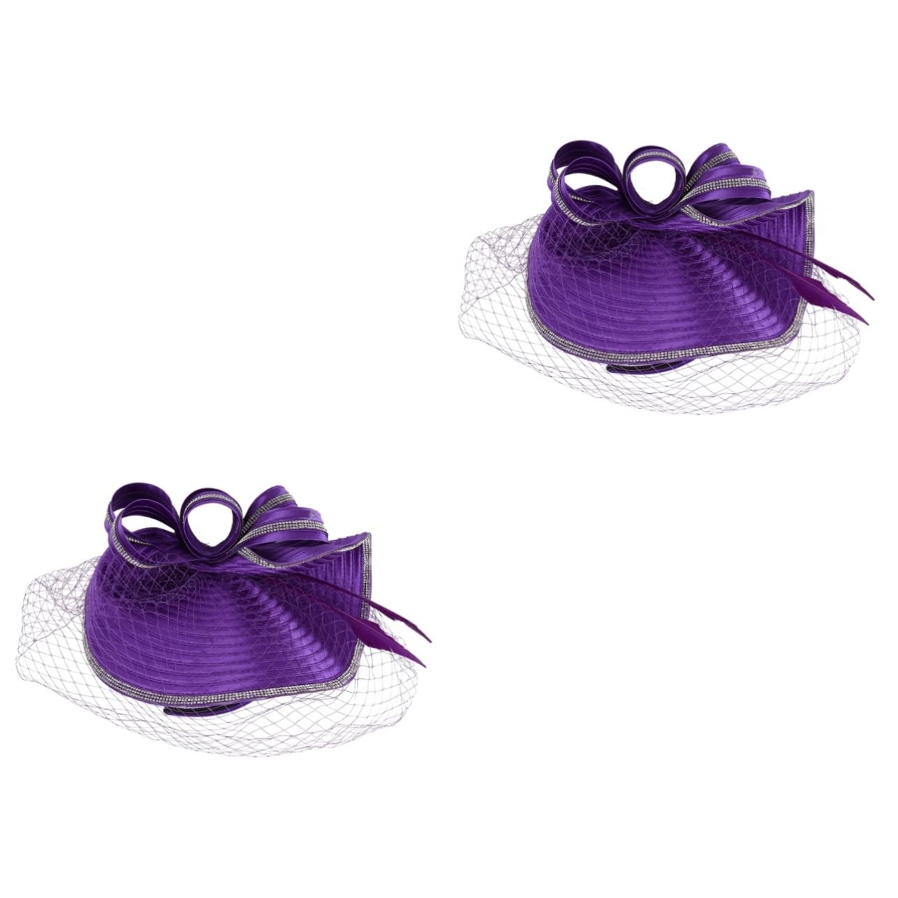 SHERCHPRY 2pezzi Fascinator Elegante per Cerimonie Cappello da tè per Eventi Accessorio Hairband Leggero e Comodo per Sposa e Occasioni Speciali