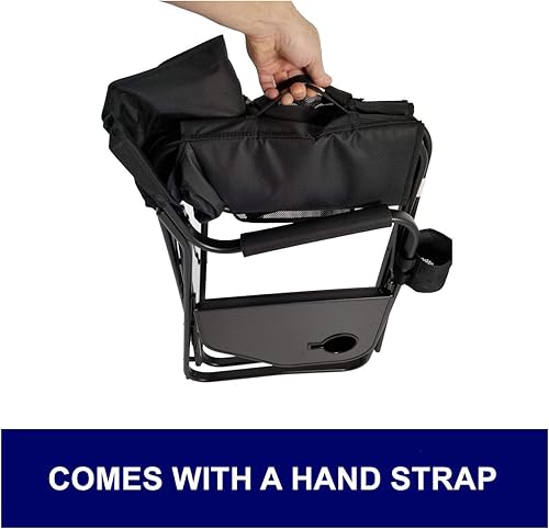 Miniatura 9 de Oasis Premium Director - Silla de pesca con soporte para caña, silla plegable de aluminio